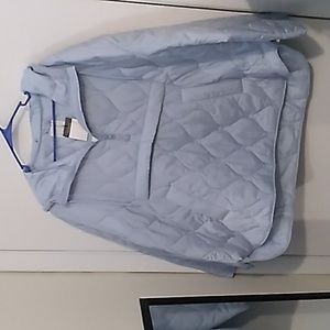 NWT Primark light blue pullover hooded jacket